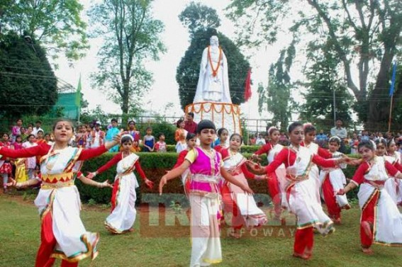 Tripura pays homage to Tagore on his 155th Birth anniversary Tripura pays homage to Tagore on his 155th Birth anniversary